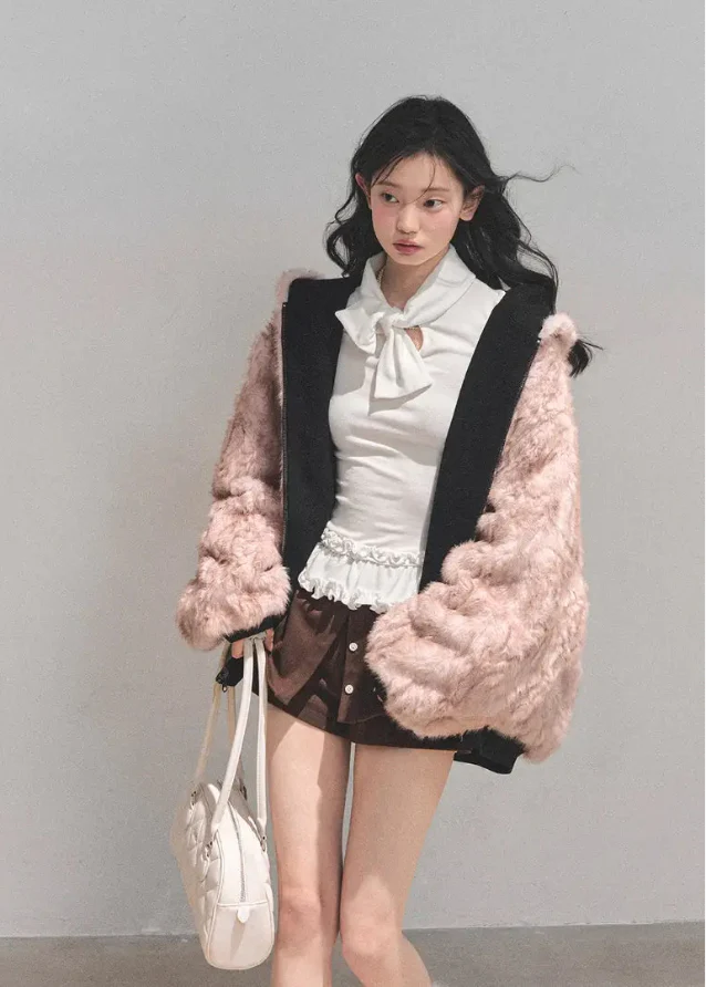 Reverie Reversible Plush Hood Jacket