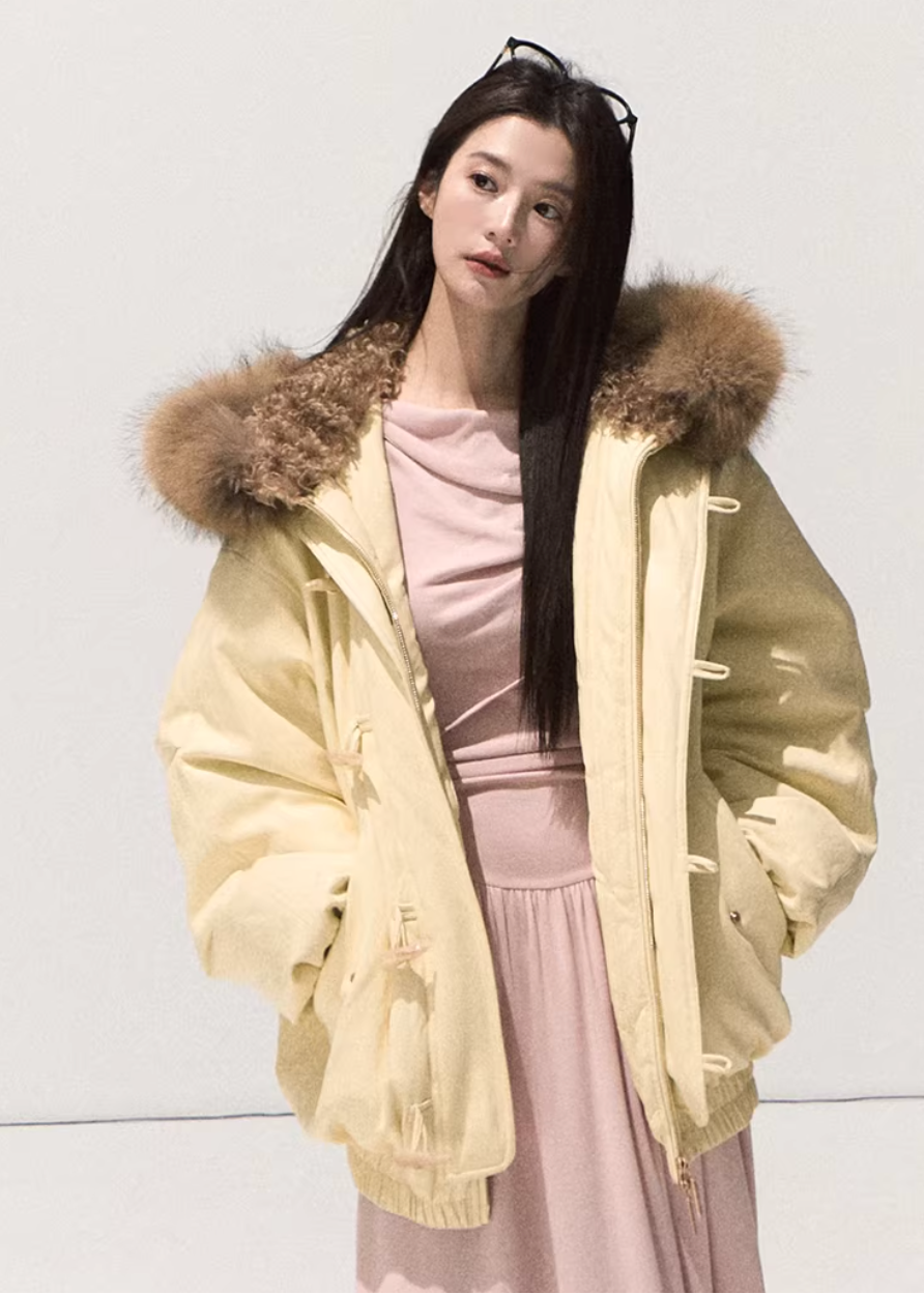 Snowy Night Fur Parka
