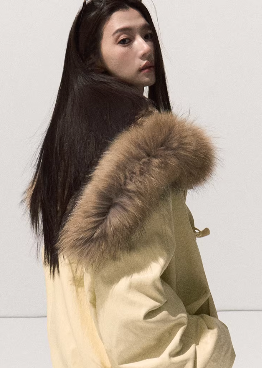 Snowy Night Fur Parka