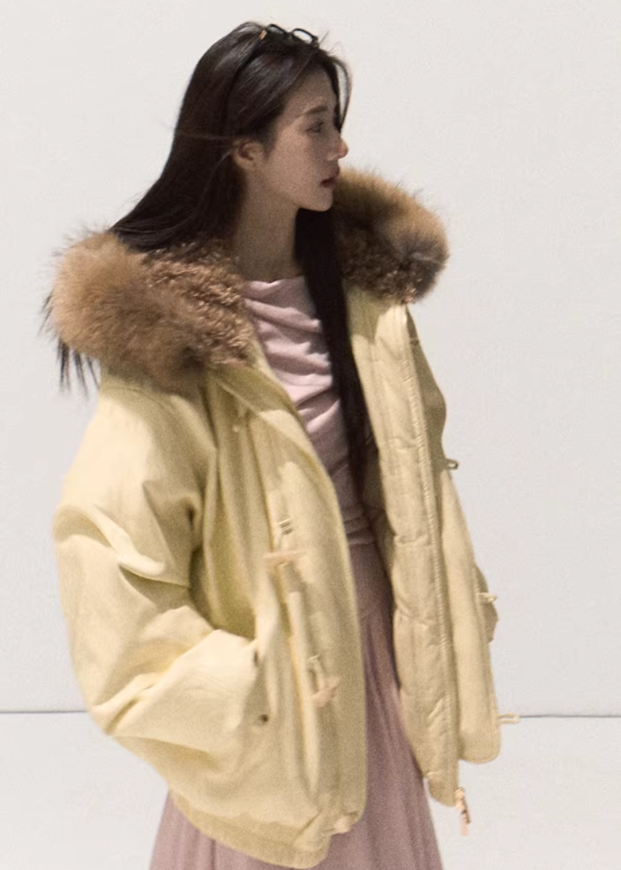 Snowy Night Fur Parka