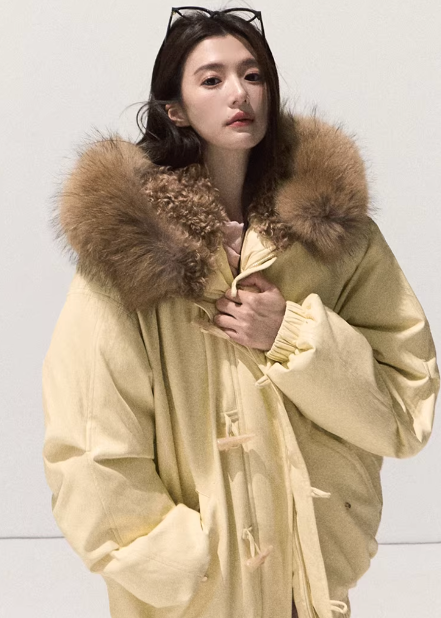 Snowy Night Fur Parka