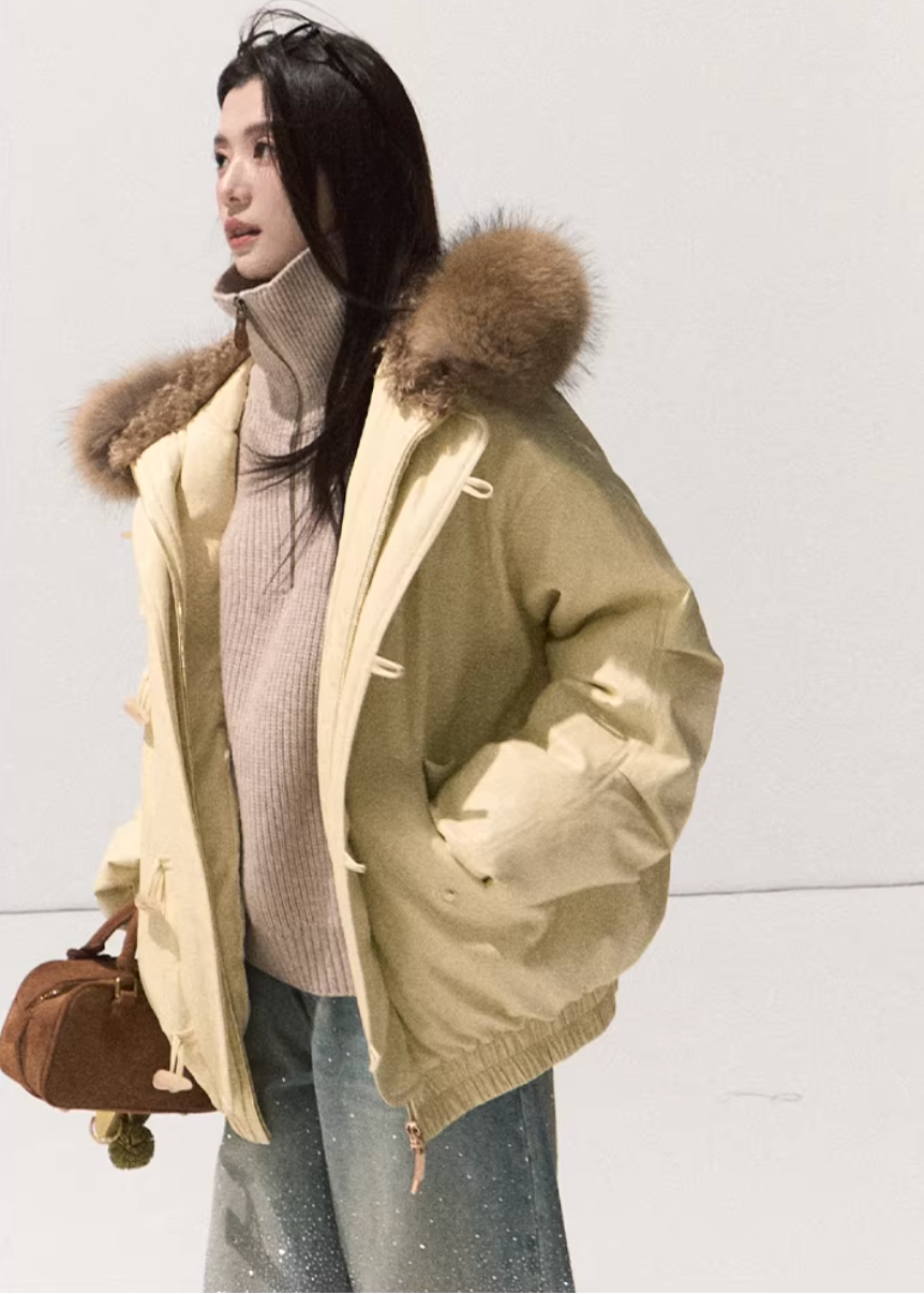 Snowy Night Fur Parka