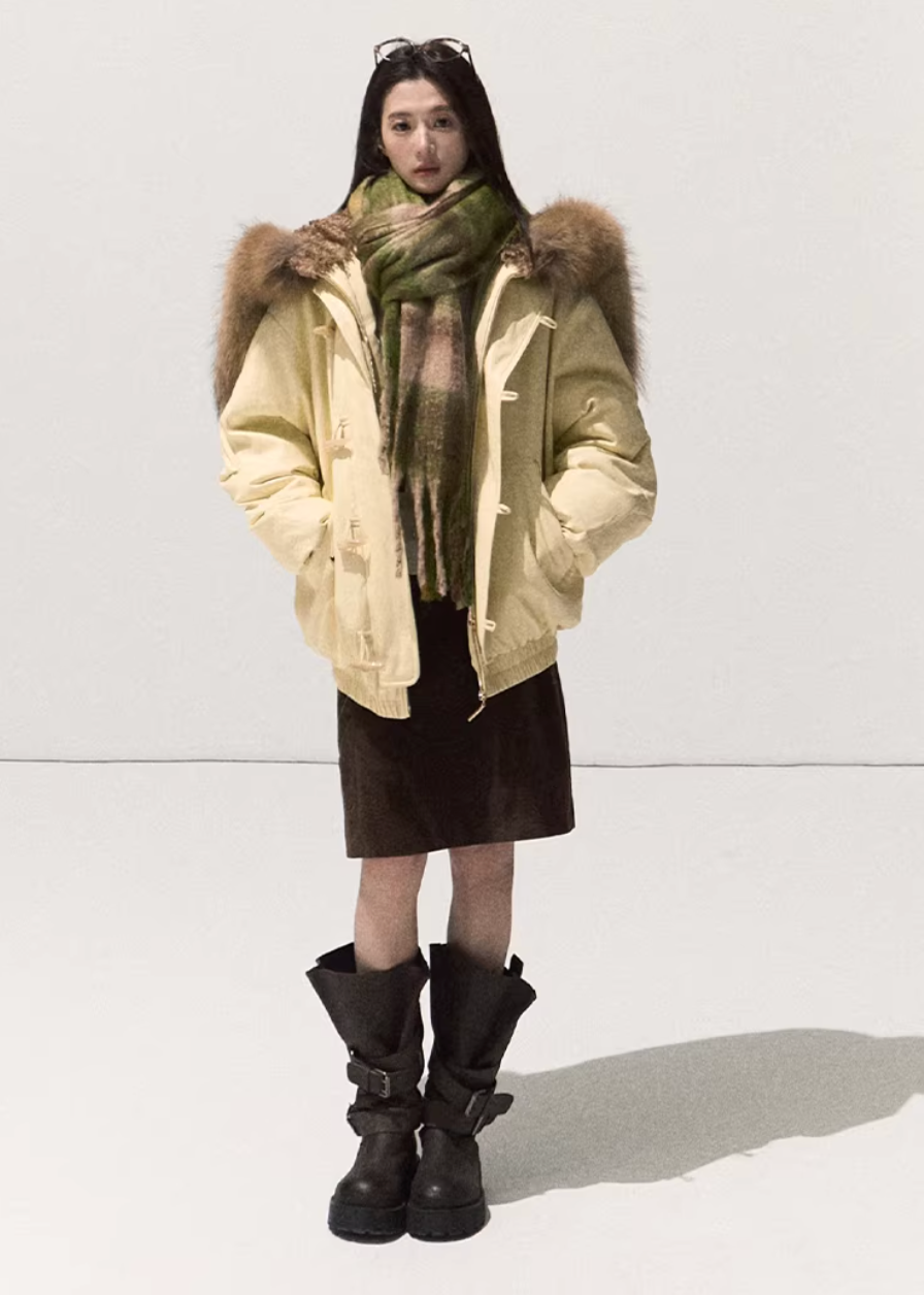 Snowy Night Fur Parka