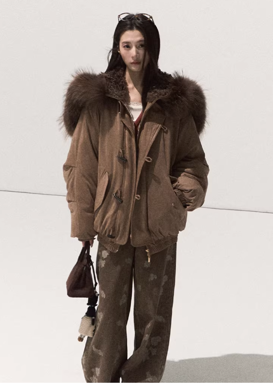 Snowy Night Fur Parka