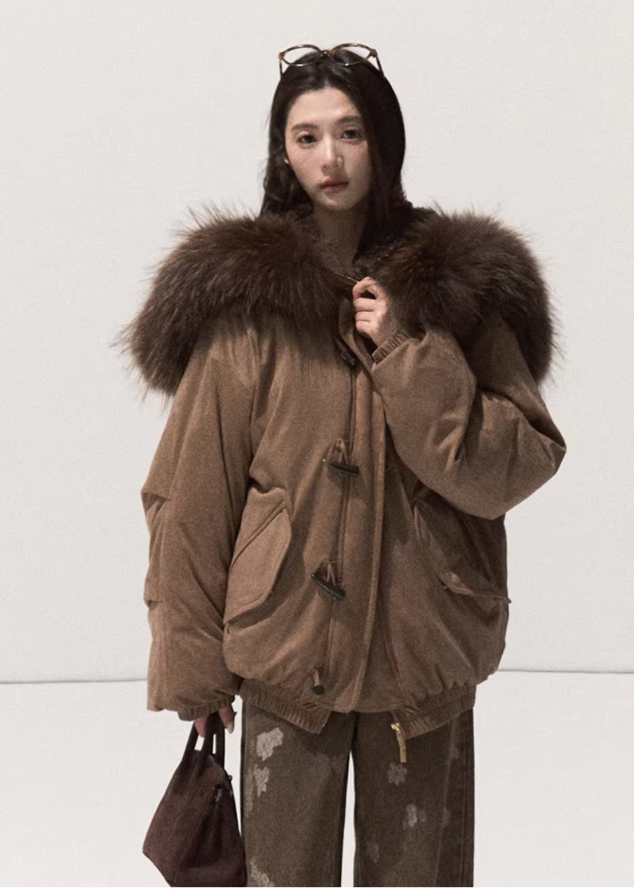Snowy Night Fur Parka