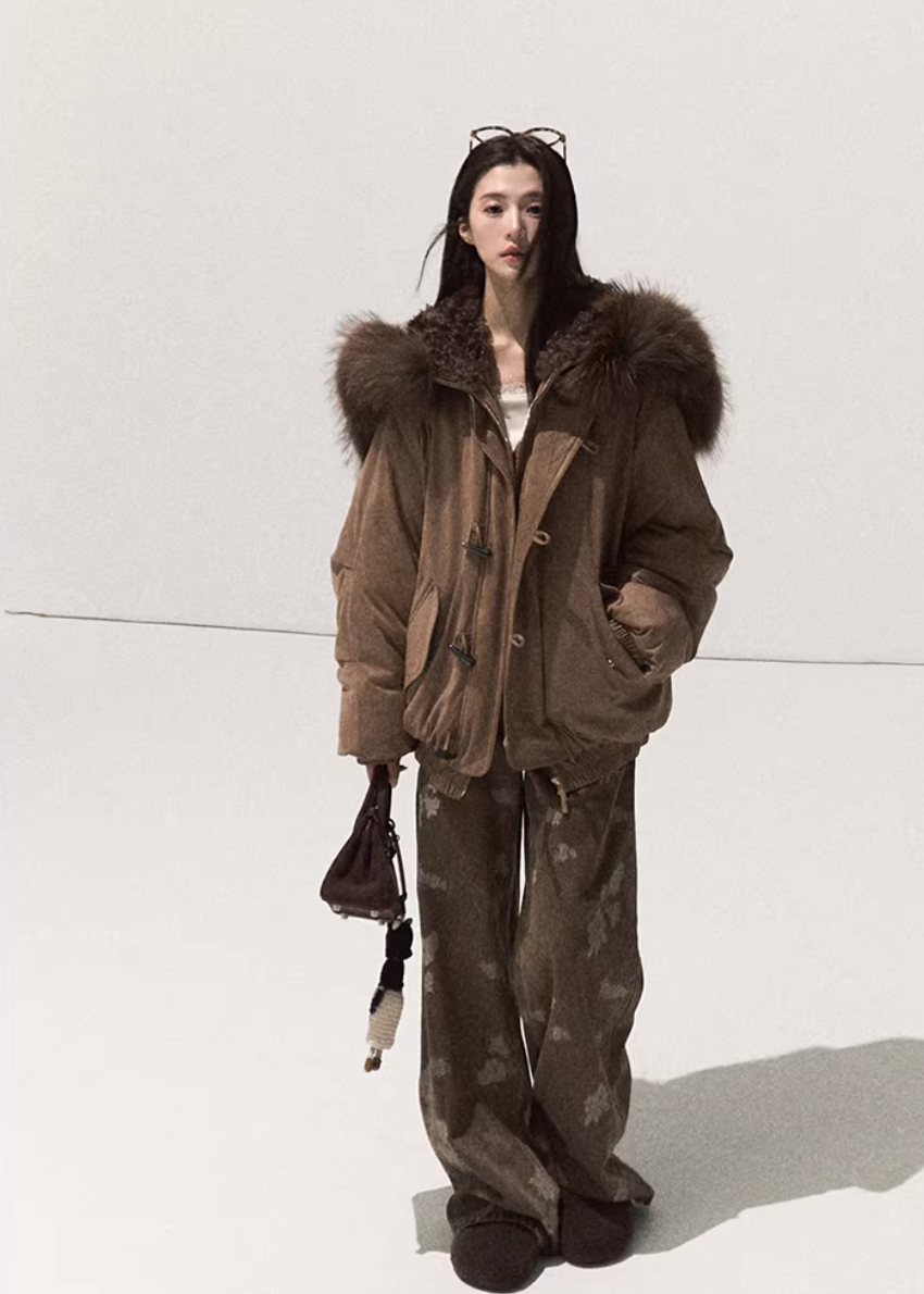Snowy Night Fur Parka