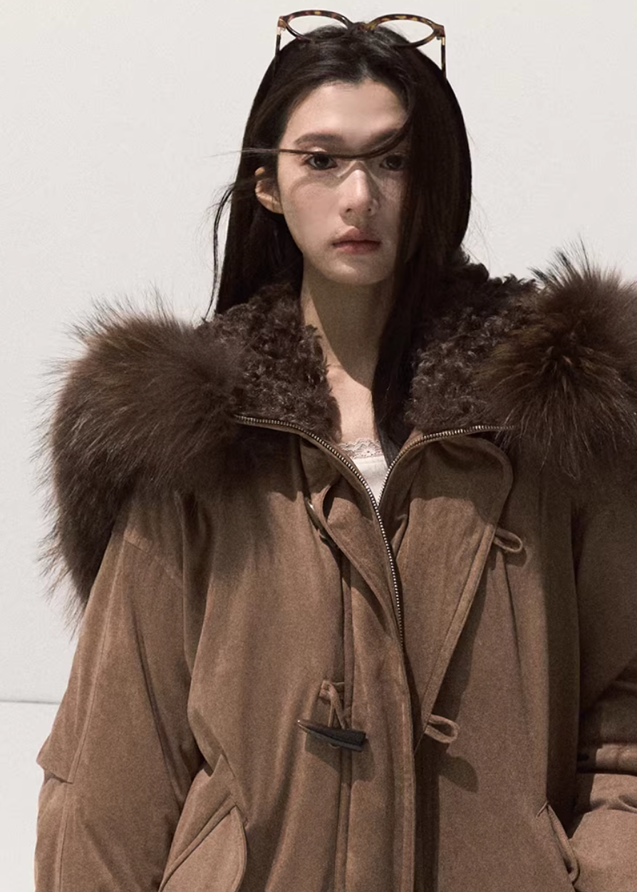 Snowy Night Fur Parka