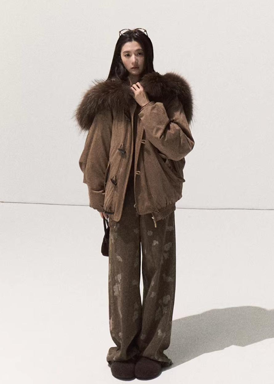 Snowy Night Fur Parka