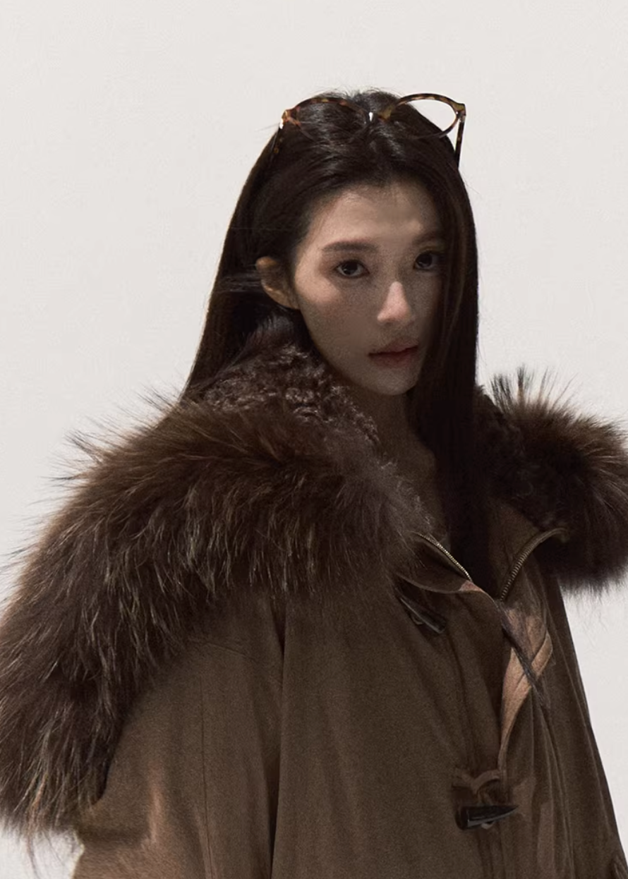 Snowy Night Fur Parka