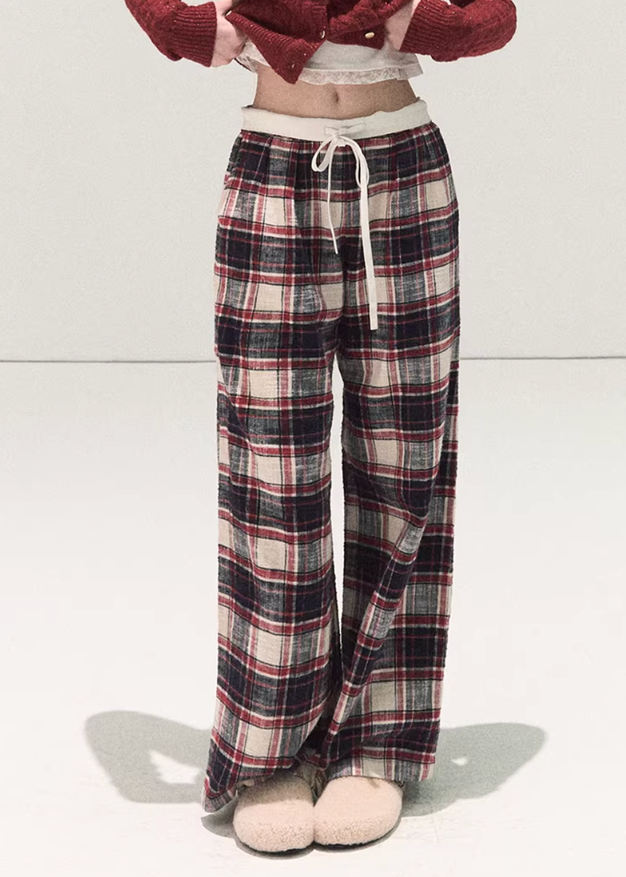 Winter Check Easy Pants