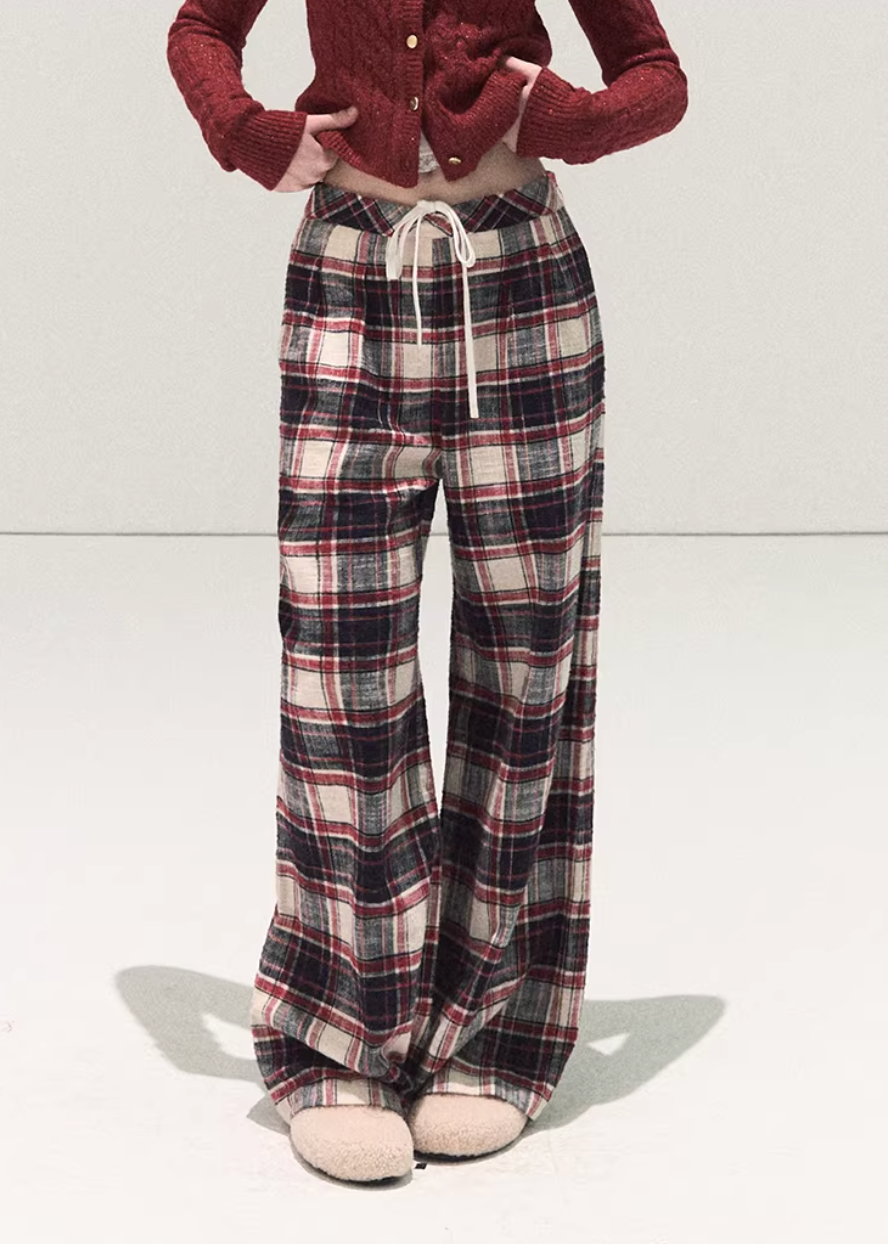 Winter Check Easy Pants