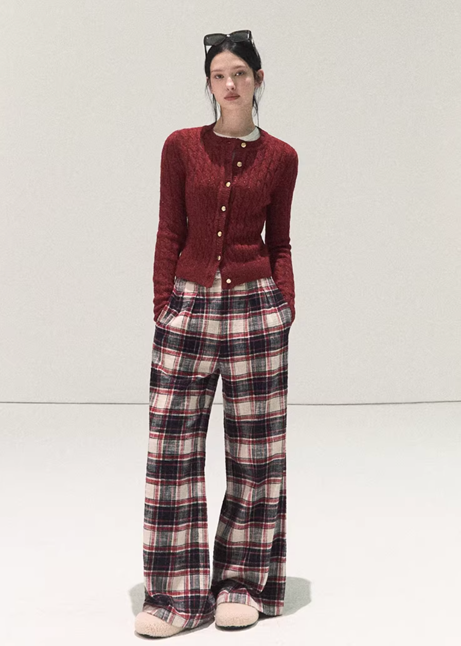 Winter Check Easy Pants