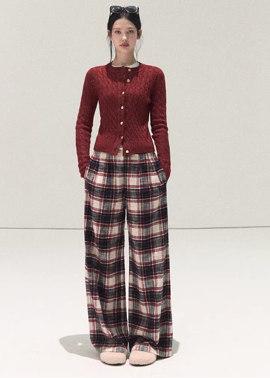 Winter Check Easy Pants