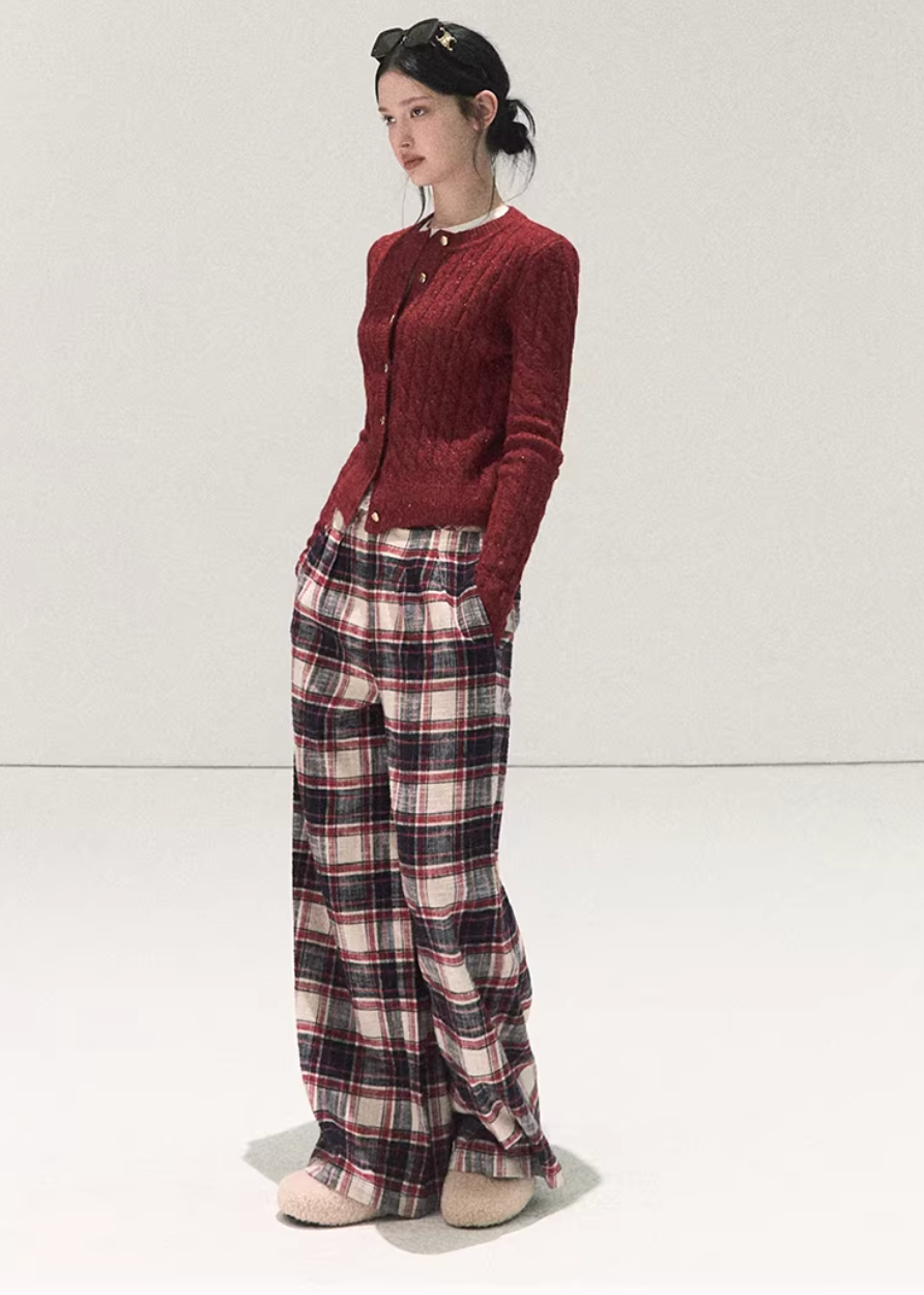 Winter Check Easy Pants