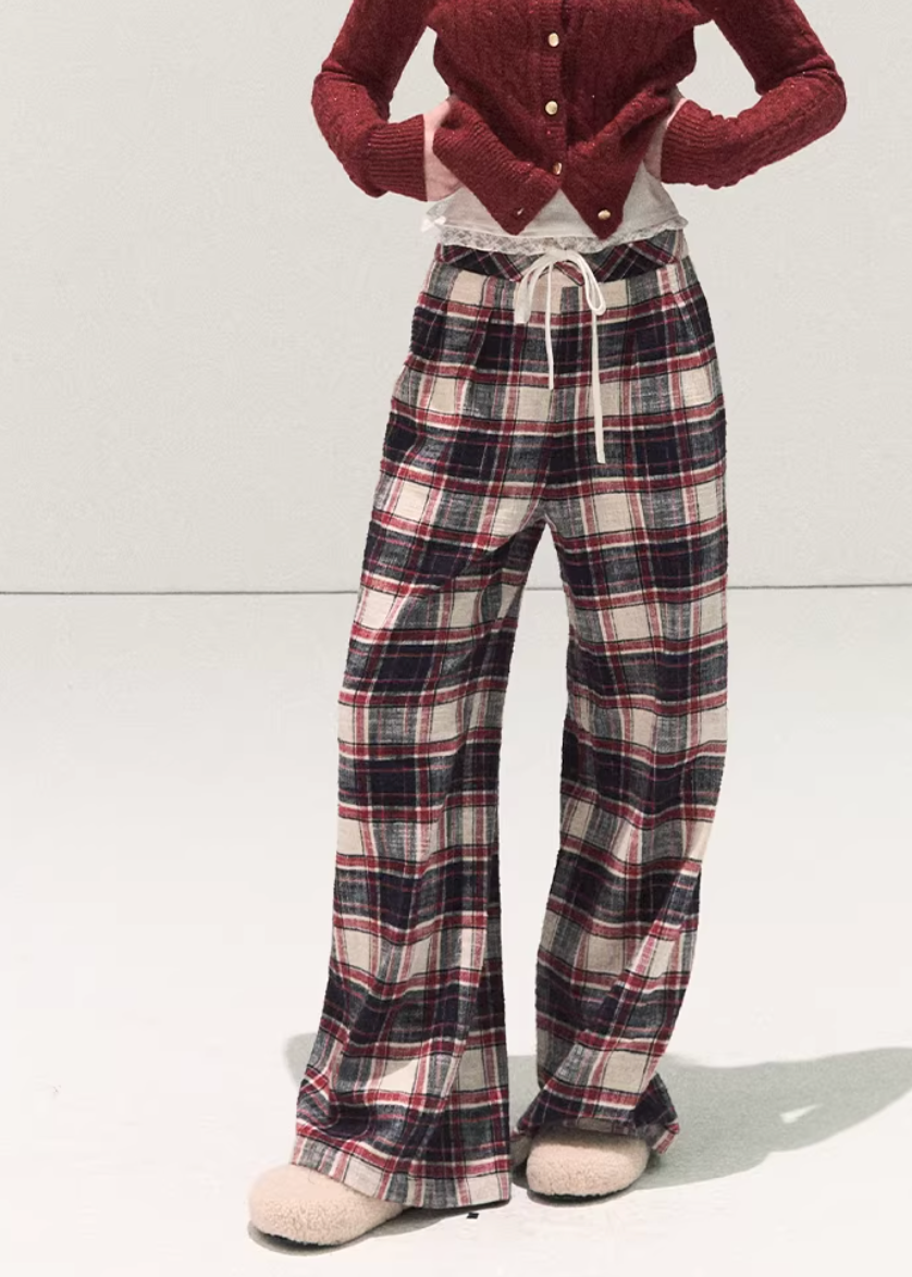 Winter Check Easy Pants