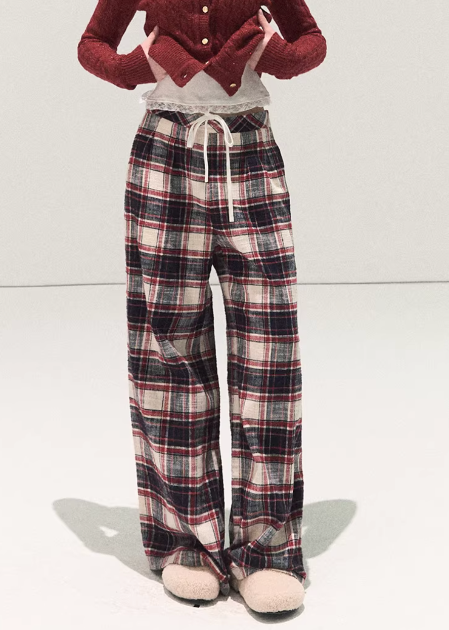 Winter Check Easy Pants