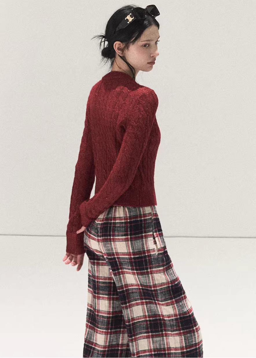 Winter Check Easy Pants