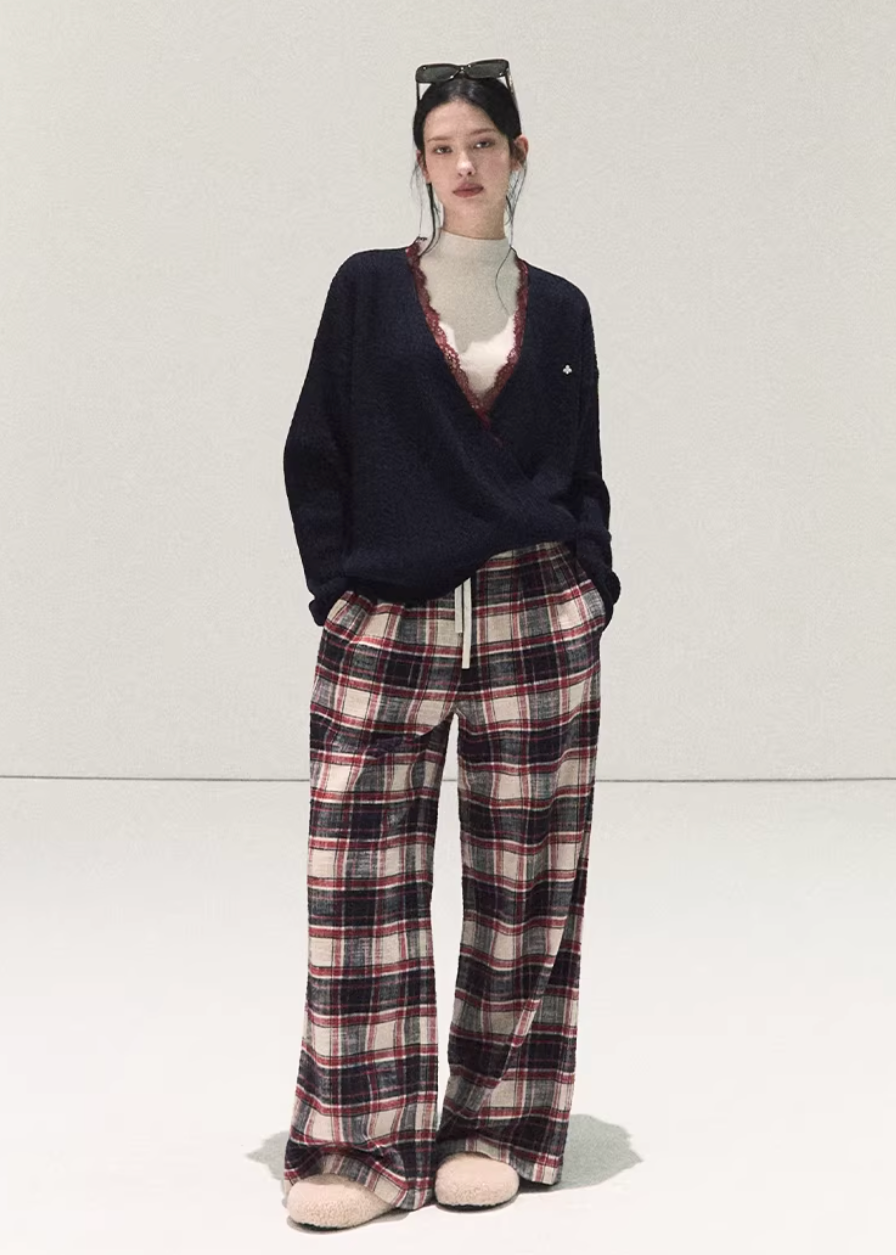Winter Check Easy Pants