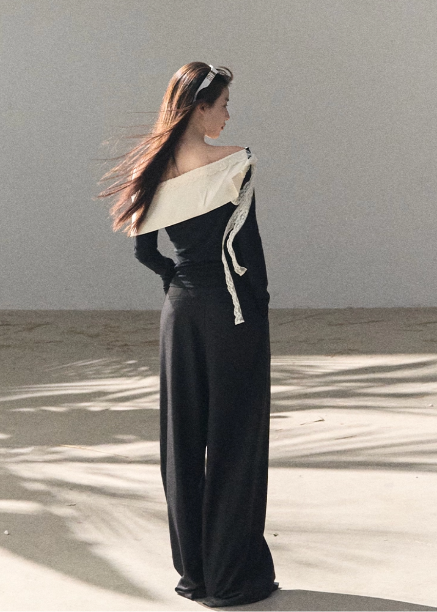 Gentle Tide One-Shoulder Set