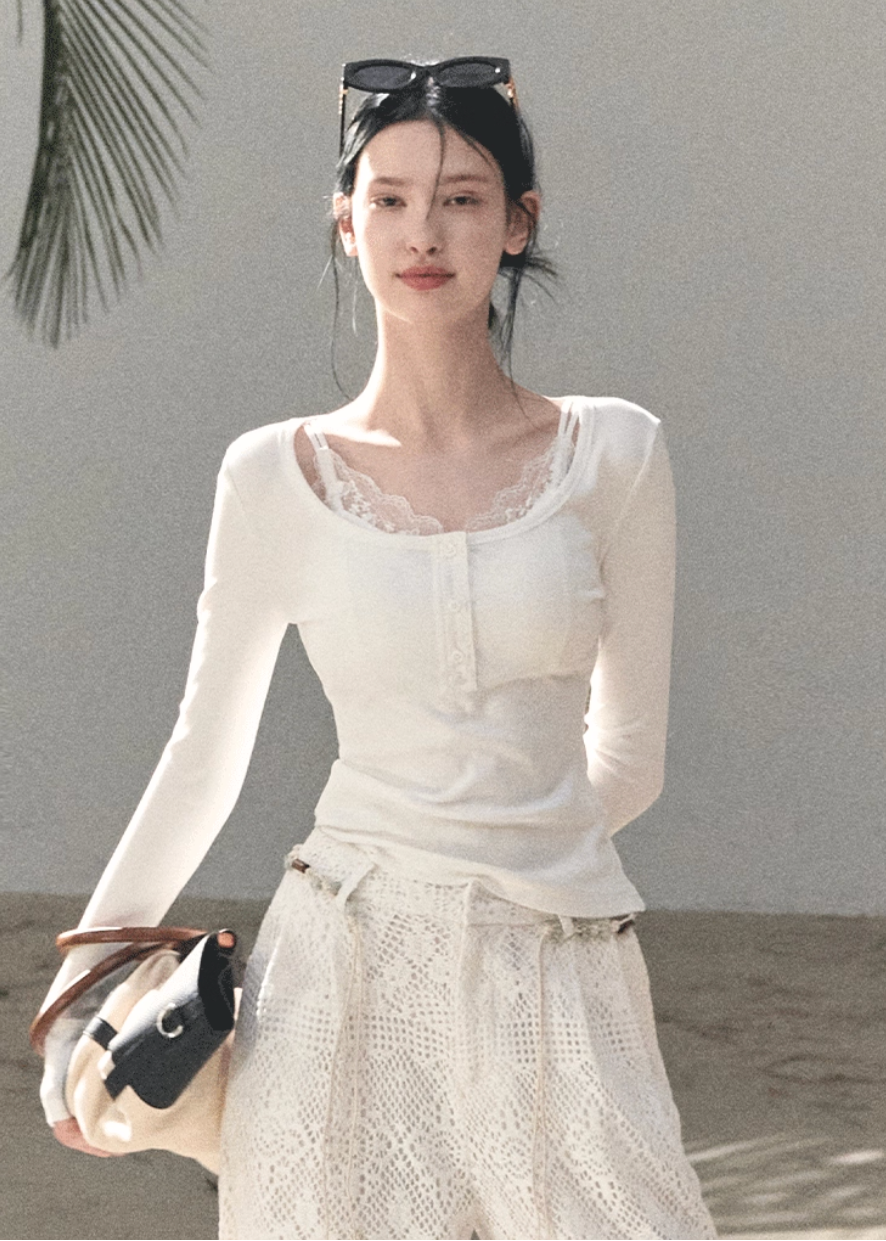 Sand & Shoal Crochet Lace Pants