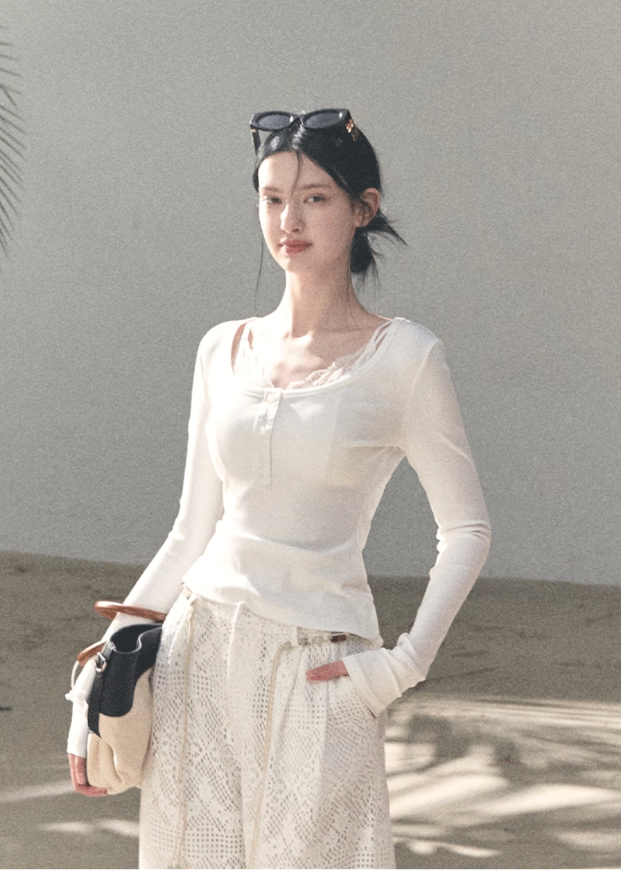 Sand & Shoal Crochet Lace Pants