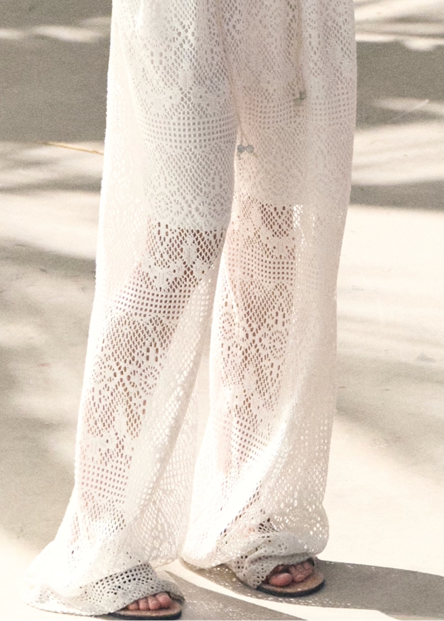 Sand & Shoal Crochet Lace Pants