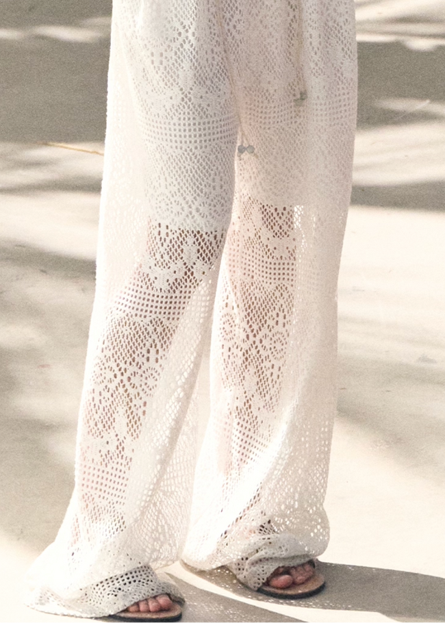 Sand & Shoal Crochet Lace Pants Main Image
