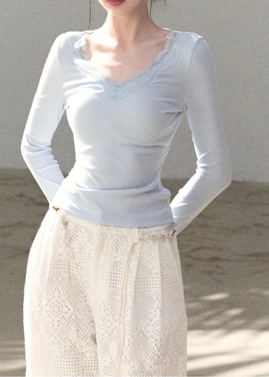 Sand & Shoal Crochet Lace Pants