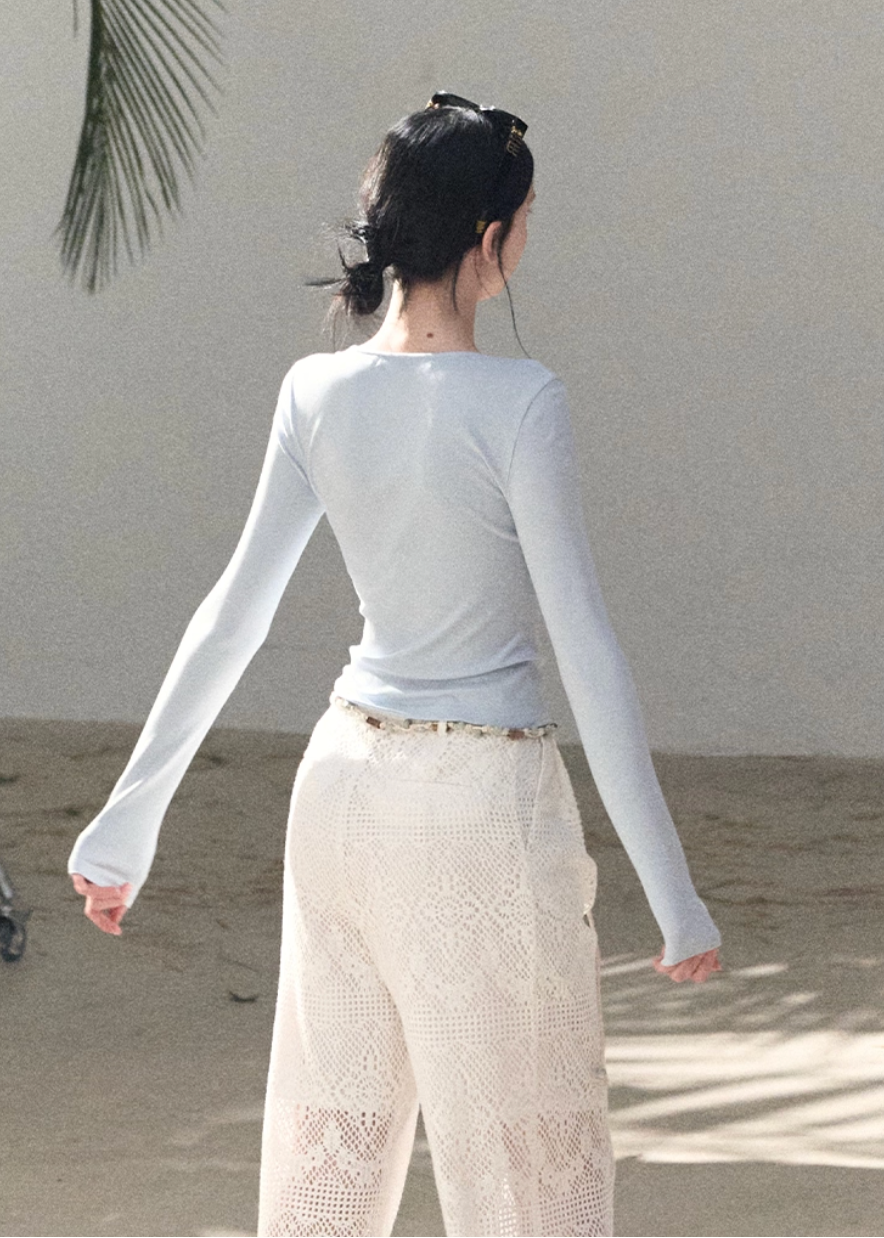 Sand & Shoal Crochet Lace Pants