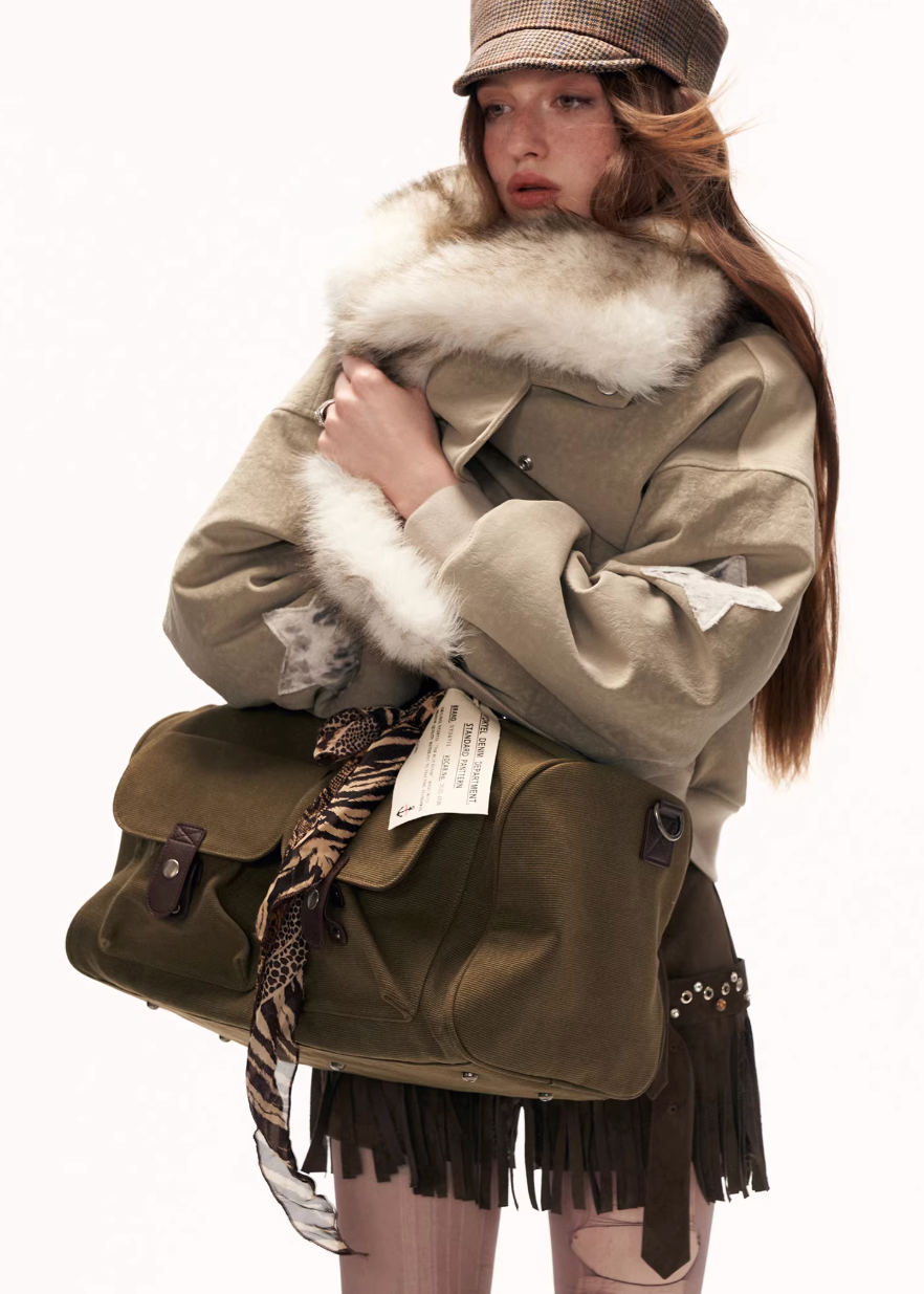 Faux Layer Nubuck Fleece Jacket