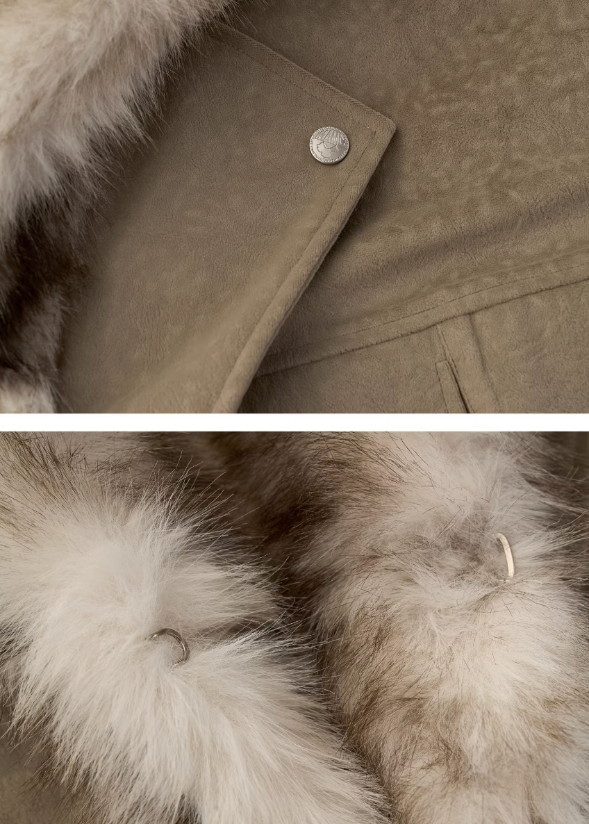 Faux Layer Nubuck Fleece Jacket