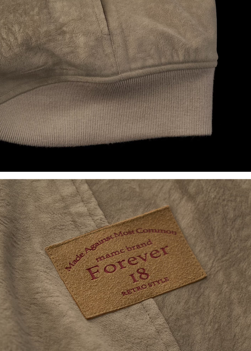 Faux Layer Nubuck Fleece Jacket