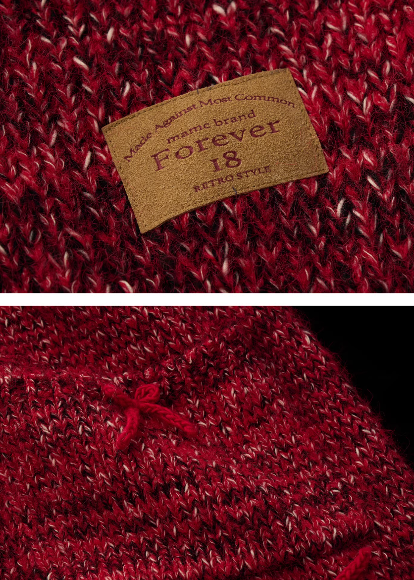 Bow Bloom Chunky Knit Jacket