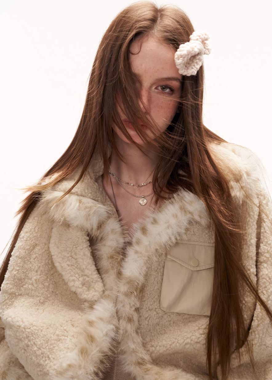 Batwing Lamb Fleece Jacket