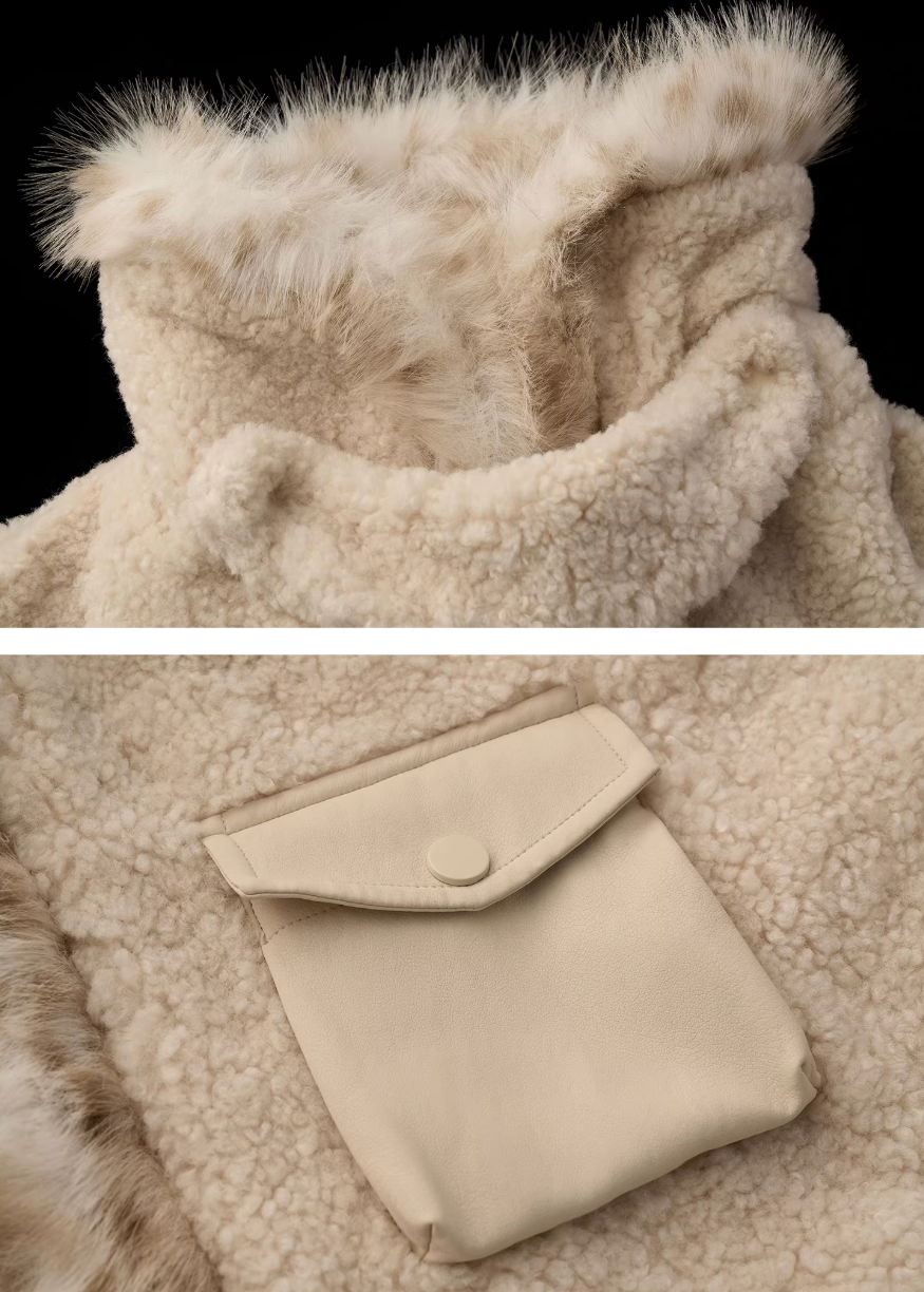 Batwing Lamb Fleece Jacket