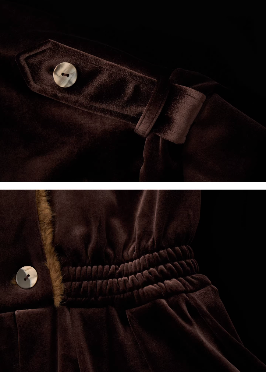 Bloom Hem Fleece Jacket Dress