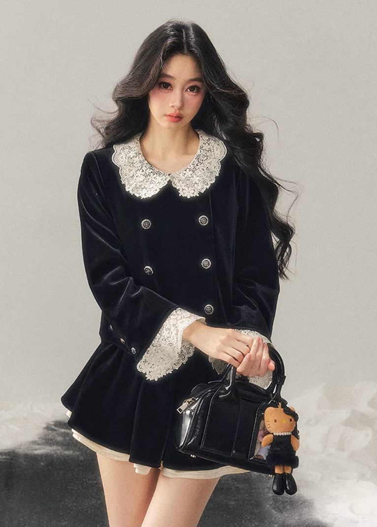Twilight Lace Velvet Set
