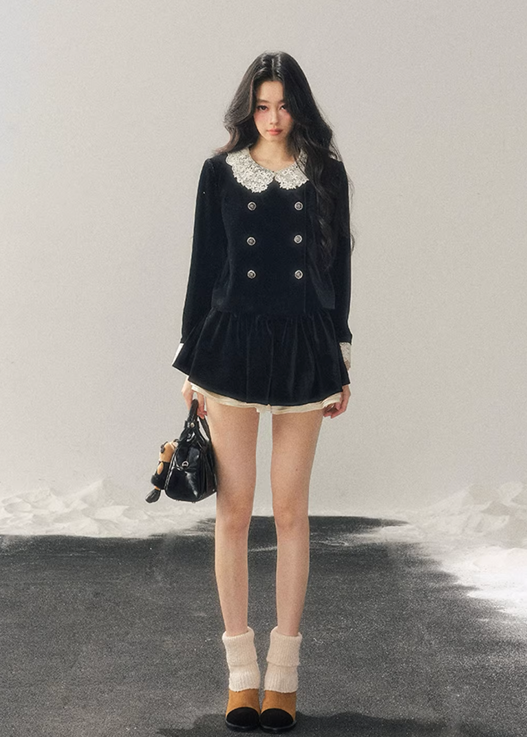 Twilight Lace Velvet Set