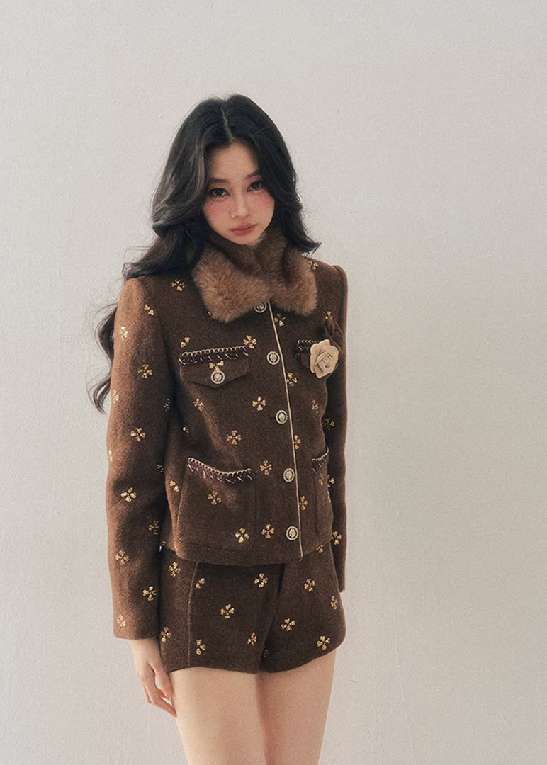 Deep Winter Wool Suit Set