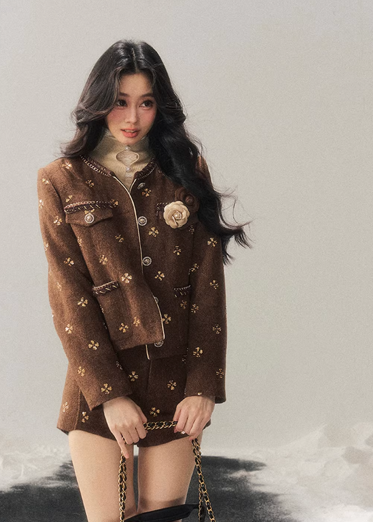 Deep Winter Wool Suit Set