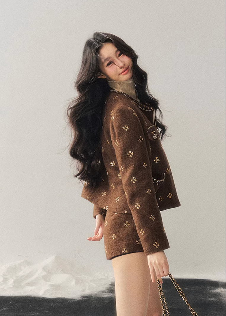 Deep Winter Wool Suit Set