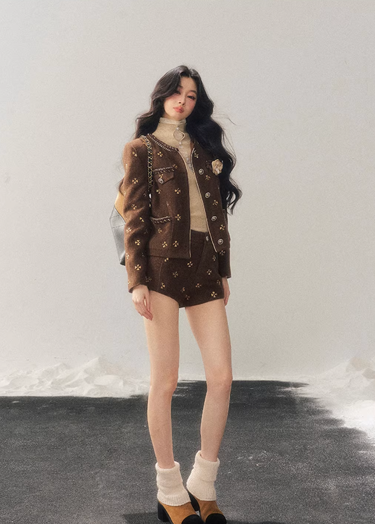 Deep Winter Wool Suit Set