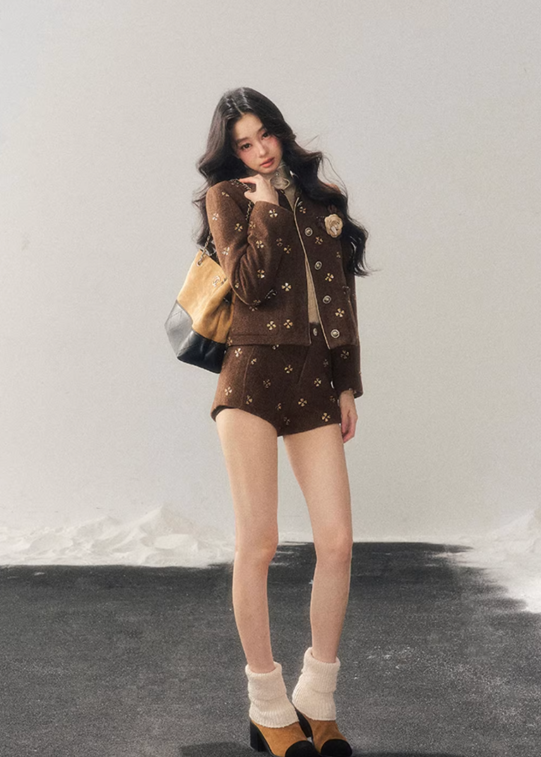 Deep Winter Wool Suit Set