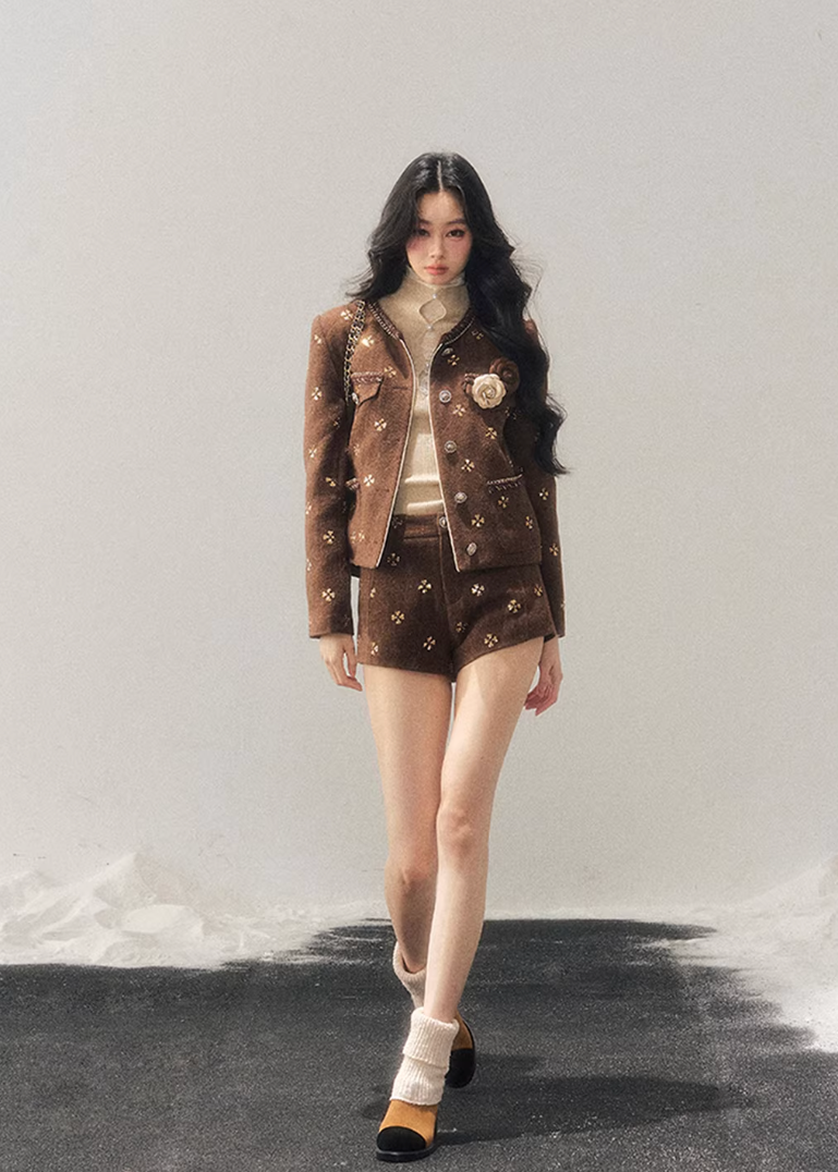 Deep Winter Wool Suit Set