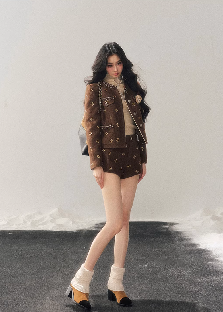 Deep Winter Wool Suit Set