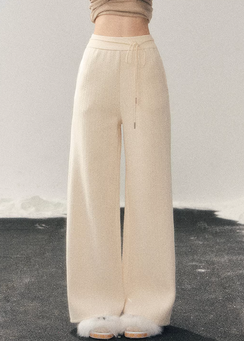 Cloud Drift Wide Knit Pants
