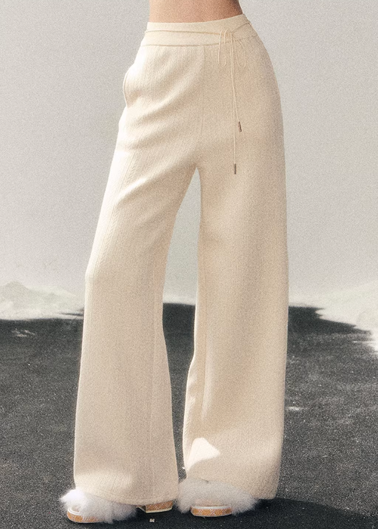 Cloud Drift Wide Knit Pants