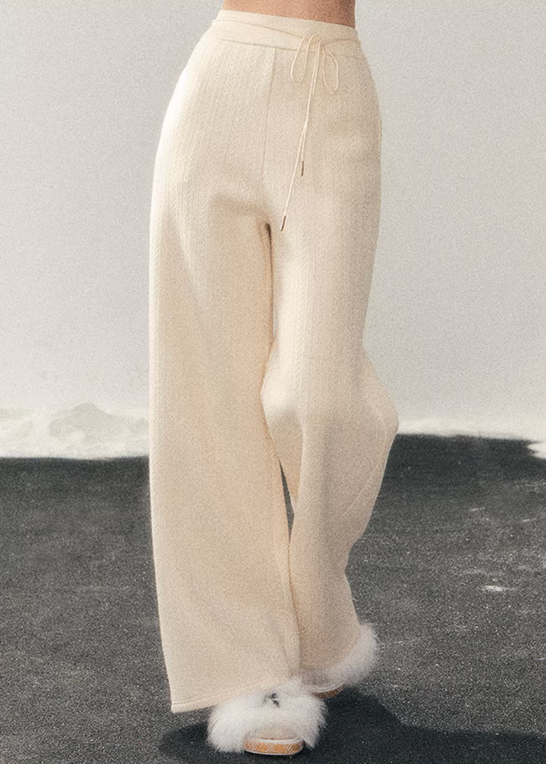 Cloud Drift Wide Knit Pants