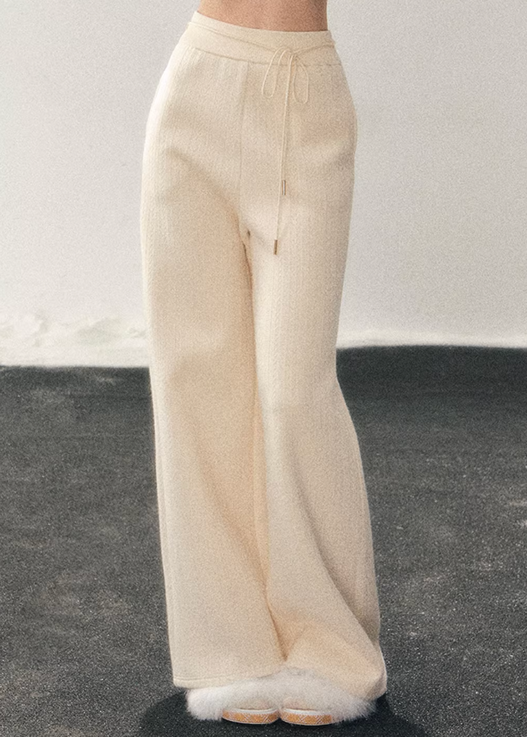 Cloud Drift Wide Knit Pants