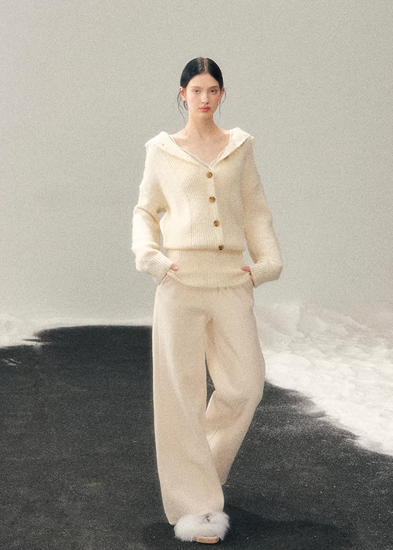 Cloud Drift Wide Knit Pants